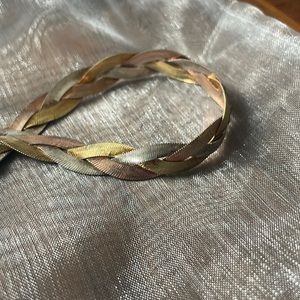 Macys 3 metal braided bracelet